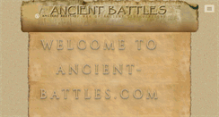 Desktop Screenshot of ancient-battles.com