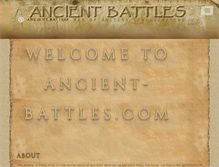 Tablet Screenshot of ancient-battles.com